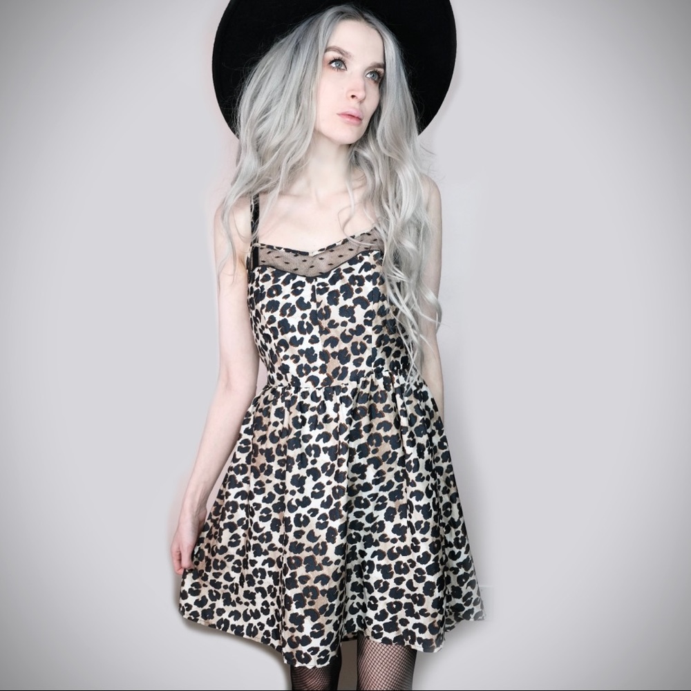 Leopard Print Cami Dress